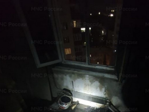 В Обнинске при пожаре в квартире пострадал человек