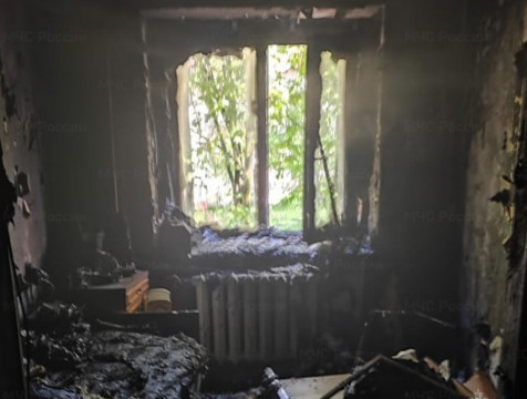 Человек пострадал при пожаре квартиры на улице Красных Зорь в Обнинске