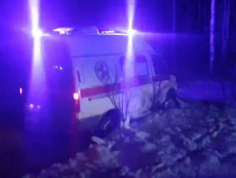 Машина скорой помощи попала в ДТП в Думиничском районе